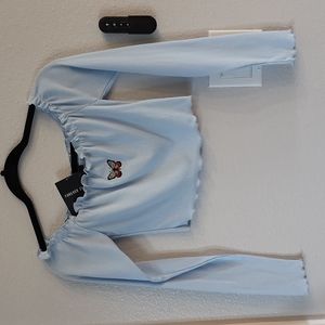 Forever 21 cropped off the shoulder top nwt size small